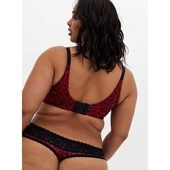 Women's Bra, Full-Coverage Balconette Lightly Lined Print 360° Back Smoothing - Picture 4 of 9